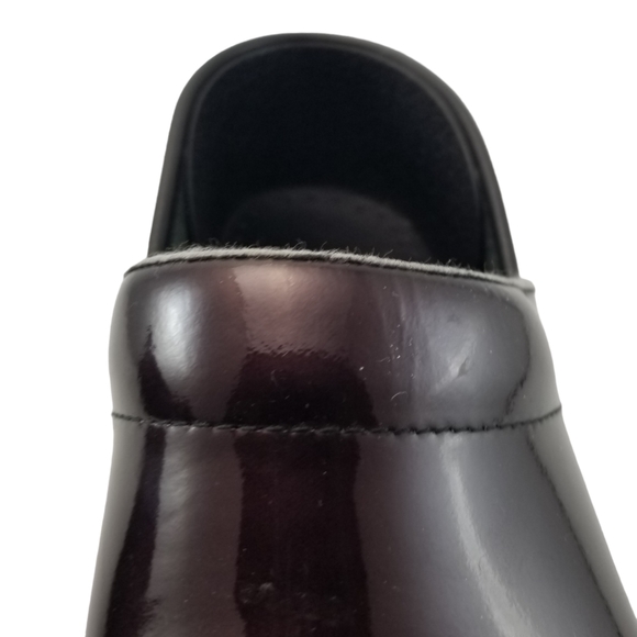 Dansko Professional Clogs Patent Burgundy Shoes Women's Size 7.5 - 8 EU Size 38 - Picture 12 of 16